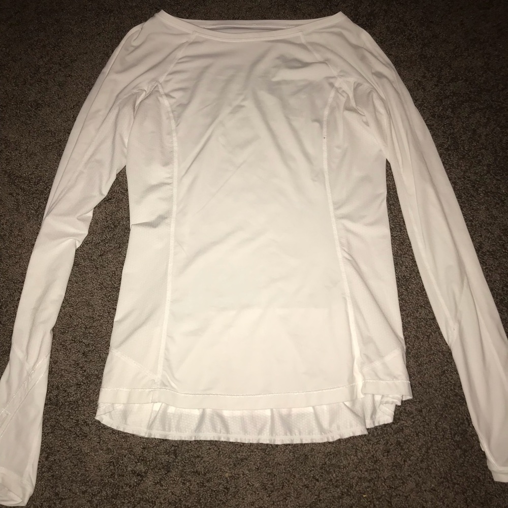 lulu lemon long sleeve peplum top